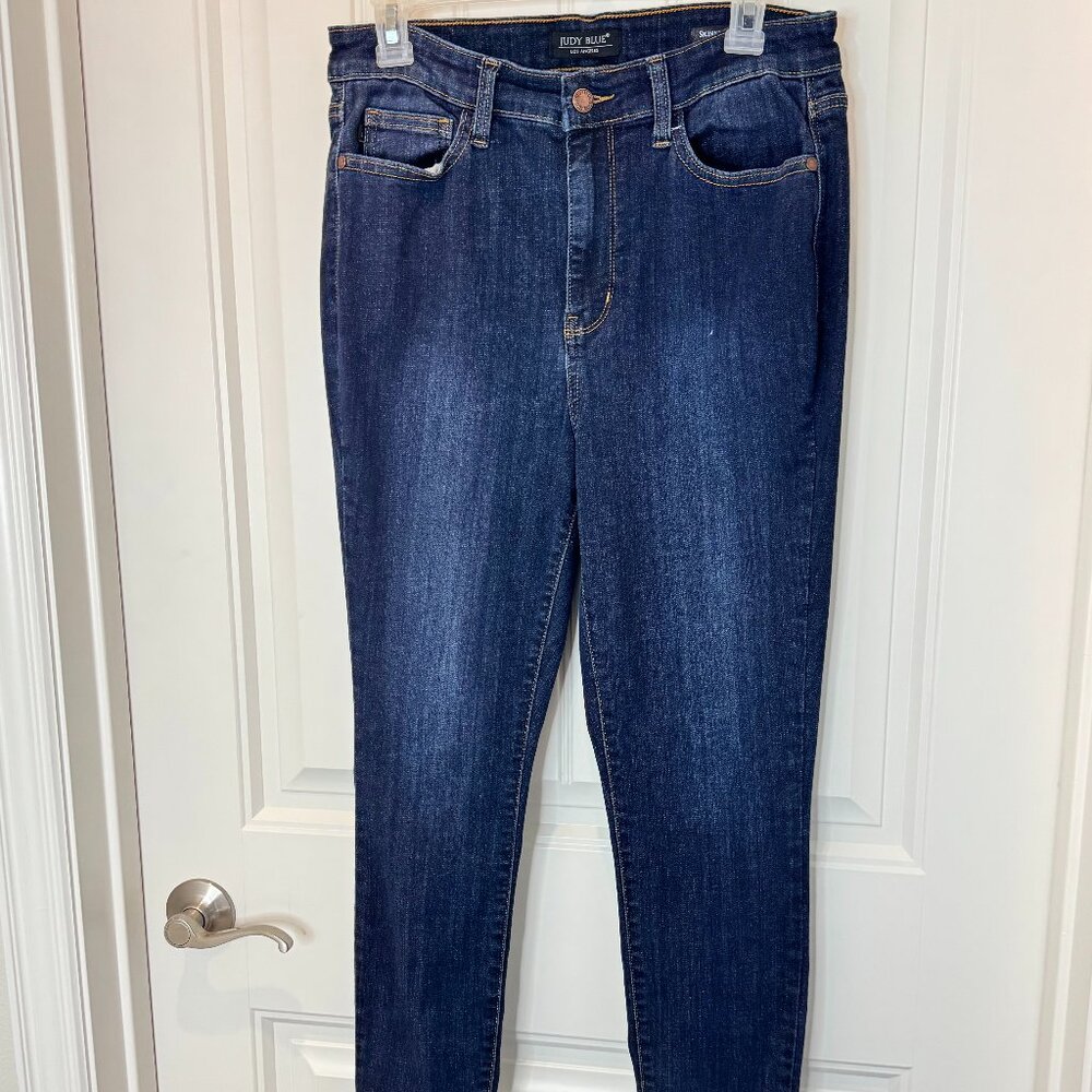 JUDY BLUE High Waist Skinny Fit Jeans in Dark Wash. Size 11/30 Women's